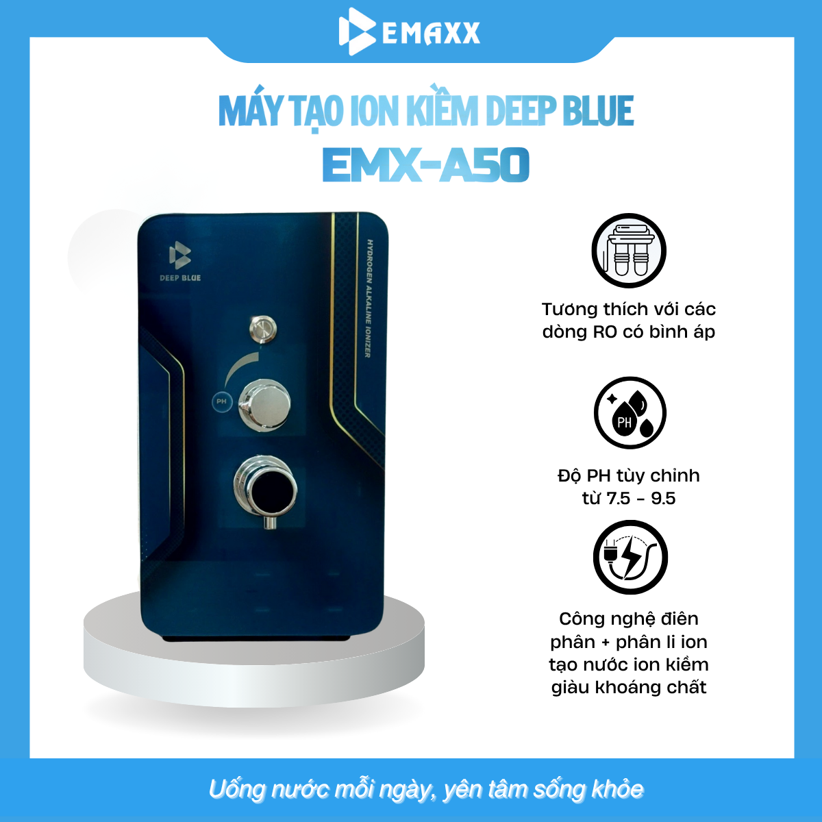 Máy Tạo Ion Kiềm EMX-A50